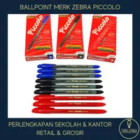 Ballpoint / Bolpen / Pulpen Merk Zebra Piccolo Fine Tip 0.7 & 0.5