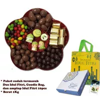 Coklat Delfi Mede Almond 1 Kg Free Tas & Amplop 10 Pcs Paket 6