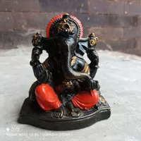 patung Dewa Ganesha Black
