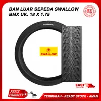 Ban Luar Sepeda SWALLOW 18 x 1.75 Sepeda Anak Mini BMX 18 x 175 halus