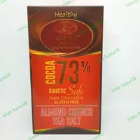 Dark Coklat Couve 73% Almond Crunch Sea Salt @85gr/Diabetic Safe