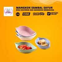 Piring Mangkok Saji Saus Sambel Souvenir Serbaguna Model Daun Cantik