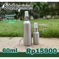 Botol Spray Botol Aluminium 60ml Aluminium Botol Parfum Aluminium