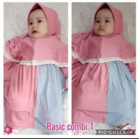 Annisa Syari / Gamis Bayi Murah / Baju Muslim Bayi Perempuan 6-11 Bln