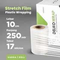 Plastik Wrap Bening 10cm x 250m /Wrapping/Wraping/Stretch Film Barang