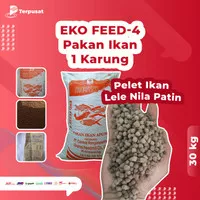 Pakan Ikan Lele Nila Patin - Eko Feed 4 per Sak / 30Kg