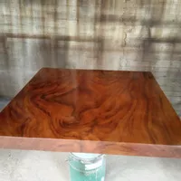 top table meja cafe kayu trembesi