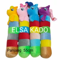 Bantal Guling Kuda Pony Pelangi Unicorn Little Pinkie Pie Velboa