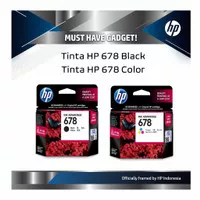 Tinta HP 678 Black - Tinta HP 678 Color Ink Cartridge Original
