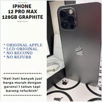 iphone 12 pro max 128gb graphite second fullset mulus terawat