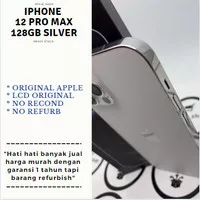 iphone 12 pro max 128gb silver second fullset mulus terawat