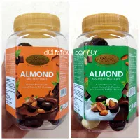 Alessio Almond Chocolate 400g kemasan Jar coklat cokelat