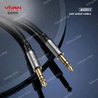 Kabel Konektor Audio Mobil AUX 3,5 mm Speaker HU 1 Meter Vivan Male to