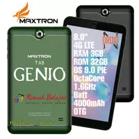 TABLET MAXTRON GENIO - TABLET 4G 8" - RAM 3GB ROM 32GB - TABLET MURAH
