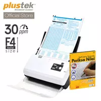 Scanner Plustek Periksa Nilai LJK PS30D - 30 Lembar/menit (F4/Folio)