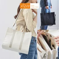 Tas Bahu Tote Bag Cavas Wanita Korean Selempang Sling Bag (T4-009)