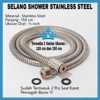 Selang Shower Flexible Hose Flexibel Stainless 150 cm Toilet