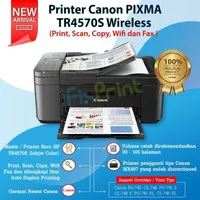 Printer Canon TR4570S Print Scan Copy Wifi dan Fax F4 pengganti MX497