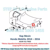 Kap Mesin depan Honda MOBILIO 2014 2015 2016 RS S E Bonnet ORI BARU