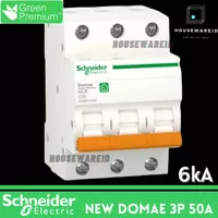 MCB 3p 50a 3Phase 50 Ampere DOMF01350 Schneider New Domae 6kA Original