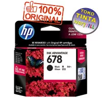 tinta HP 678 Bk black hitam original Ink Cartridge printer HP 1515