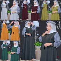 gamis sarah maxy dress remaja simpel terbaru ori shofiya