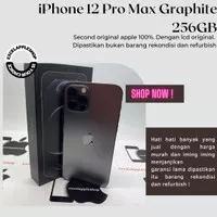 Iphone 12 pro max 256gb graphite mulus terawat second no minus