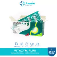 Vitazym Plus Strp @10 Tablet - Obat Pencernaan, Kembung dan Mual