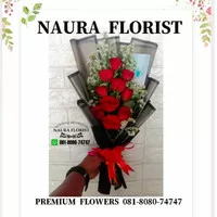 Hot promo /bucket wisuda/buket bunga/mawar merah /buket premium rose01