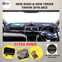 Aksesoris Cover / Karpet Dashboard Mobil New Rush / Terios 2018 - Putih, New Terios