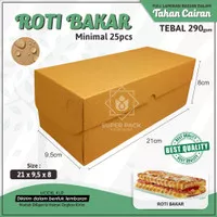 Dus Roti Bakar Bandung Box Kraft 290gsm Kotak Kue Brownies Bomboloni
