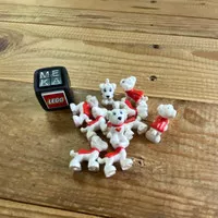 Lego Part White Dog Super Hero Red Cape & S Pattern No 28325pb01