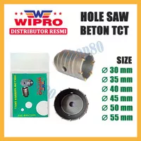 Wipro Hole Saw Beton Tembok Mata Bor Hollow TCT 30 35 40 45 50 55 mm