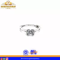 SBGJ23 - Cincin emas putih asli 750 perhiasan emas asli CMP15512