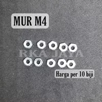 Mur 4mm M4 10 Biji