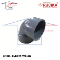 Fitting Pipa PVC Knee Knie D 3" Elbow D 3 Inch Rucika