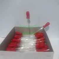 Pipet tetes kaca pendek dot merah pipet transfer pipet kaca transfer