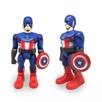 Mainan Anak Robot Captain America Iron Man / Civil War Light Sound