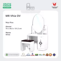 Meja Rias Minimalis Murah Olympic Gstar MR Vhia OV / Meja Rias Putih