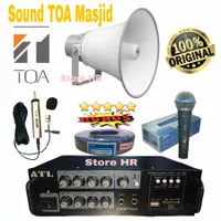 Sound System Paket Speaker toa masjid ampli USB bluetooth