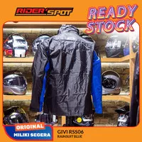 Givi Rainsuit RRS06 Blue | Jas Hujan | Rain Coat | Original | Anti Air