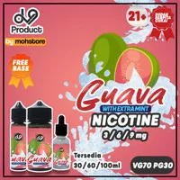 Liquid Vape Dv9 Guava Jambu Mint Freebase Nicotine MOD POD