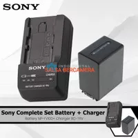 PAKET BATERAI SONY NP-FV100 + CHARGER BC-TRV