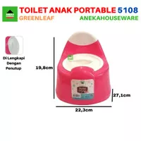 Toilet Seat Anak Portable Pispot Trina 5108 Green Leaf