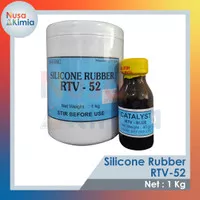 Silicone Rubber RTV 52 / Cetakan Silikon RTV 52 1 Kg + Katalis 50ml