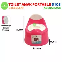 Toilet Seat Anak Portable Pispot Trina 5108 Green Leaf