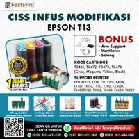 CISS Infus Modifikasi Epson T11 T13 T13X TX111 Plus Tinta