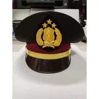 Topi pet pdh polisi pama, topi pet polisi merk ciputat