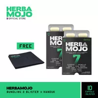 Suplemen Herbal Stamina Pria Herbamojo Free Handuk - 20 Kapsul