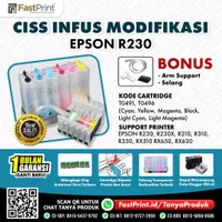 Fast Print CISS Infus Modifikasi Epson R230X Kosongan